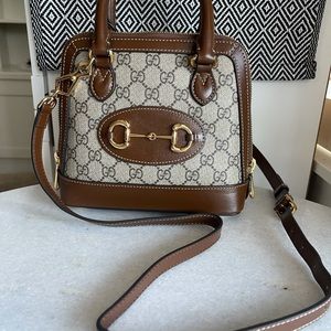 Gucci horsebit top handle mini bag